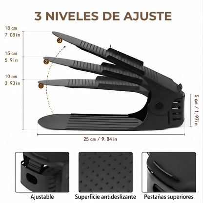 Organizador Ajustable de Zapatos